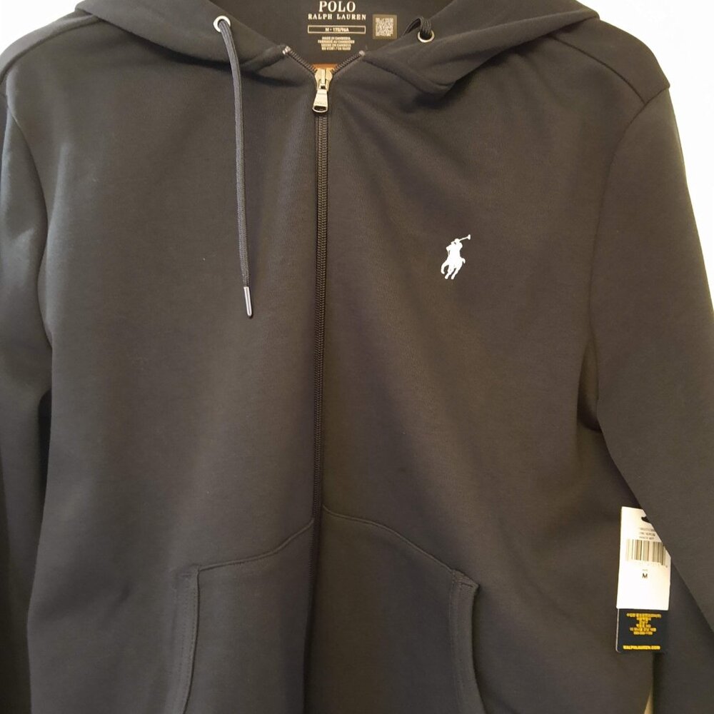 NEW Men's POLO Ralph Lauren Double-Knit Full-Zip Hoodie AVIATOR NAVY MEDIUM